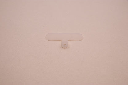 Clear phone tether tab included with beaded phone charm